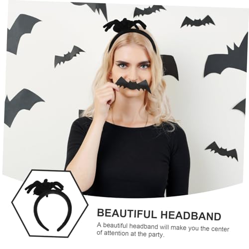 VALICLUD Halloween Haarreif mit Plüschspinne Bequemer Stabiler Stirnband Kopfschmuck für Halloween Kostüm Partydeko Wiederverwendbar für Themenpartys und Karneval von VALICLUD