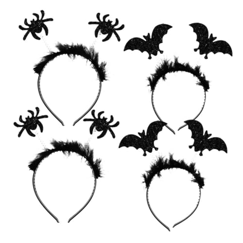 VALICLUD Halloween Haarreifen mit Fledermaus und Spinnen Design Leichter und Bequemer Kopfschmuck für Party Karneval Cosplay und Dekoratives Halloween Accessoire von VALICLUD
