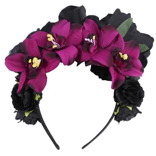 VALICLUD Halloween Haarschmuck Stoffblume Haarreif Leichtes Party Accessoire Damen Kostüm Karneval Festtagskopfschmuck Zufällige Farbe Zufällige Farbe von VALICLUD