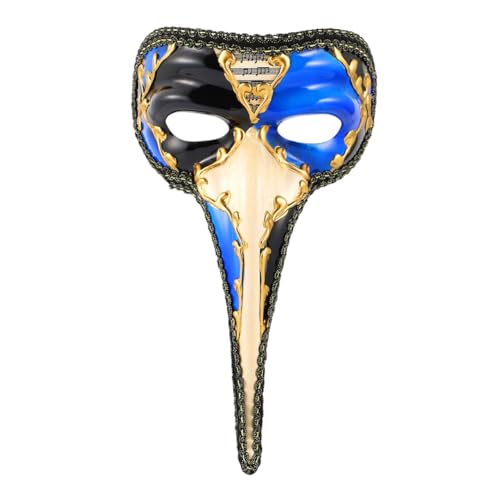 VALICLUD Halloween Long Nose Mask Venezianische Maske Leicht und Robust mit Glitzerdetail für Erwachsene Ball Party Karneval Cosplay Kostüm VALICLUD Halloween Long Nose Mask Venezianische Maske Leicht und Robust mit Glitzerdetail für Erwachsene Ball Party Karneval Cosplay Kostüm von VALICLUD