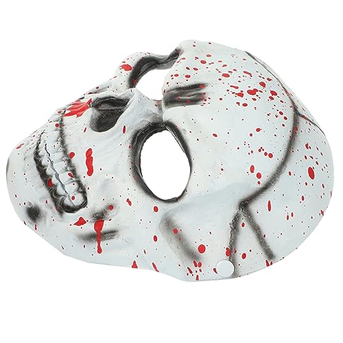 VALICLUD Halloween-Schlüsselanhänger Schönheitsmaske Maskerade Krabbelmaske Schädel-Cosplay Masken halloween costume halloween kleidung Halloween-Schädelmaske Schädelmaske halbes Gesicht Pu von VALICLUD