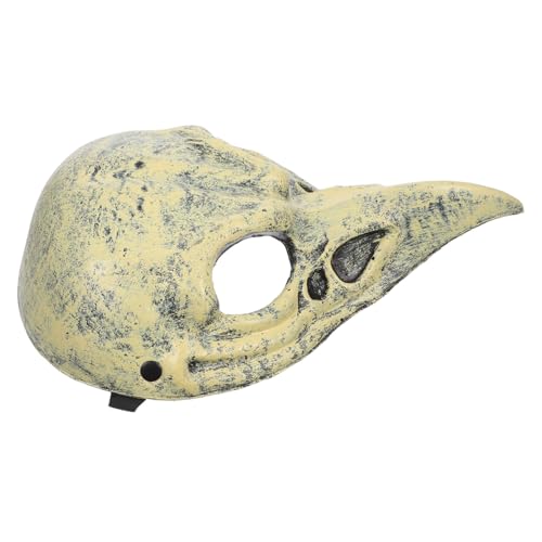 VALICLUD Halloween Skull Bird Mask PU Material Leicht Atmungsaktiv Für Erwachsene Halloween Party Requisit Realistisches Cosplay Accessoire von VALICLUD