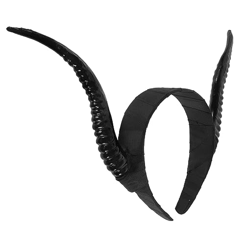 VALICLUD Halloween Teufelshorn Haarreifen Gothisches Kopfschmuck Accessoire für Cosplay und Partys Bequem und Einfach zu Tragen für Halloween und Kostümpartys Schwarzes Design für von VALICLUD