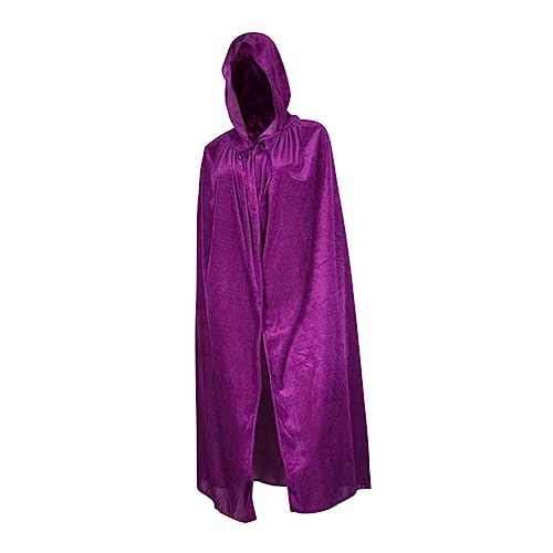 VALICLUD Halloween Umhang Aus Samtigem Material Vampir Kostüm Umhang Für Erwachsene Für Halloween Parties Und Cosplay Farbe von VALICLUD