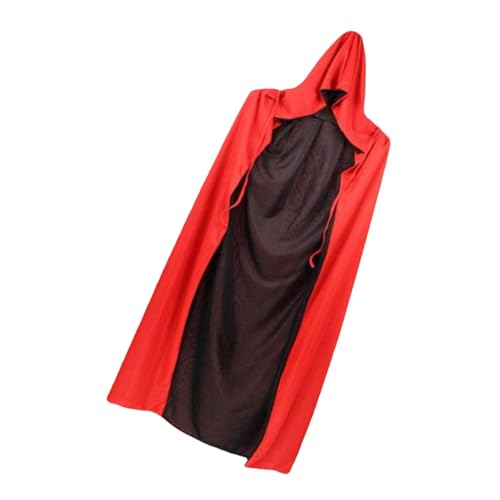 VALICLUD Teufel Halloween Kostüm Halloween Kostüm Tod Halloween Umhang Mit Kapuze Doppeltes Cape Für Cosplay Unisex Kostü Für Erwachsene Ideales Accessoire Für Halloween Partys Und Rollenspiele von VALICLUD
