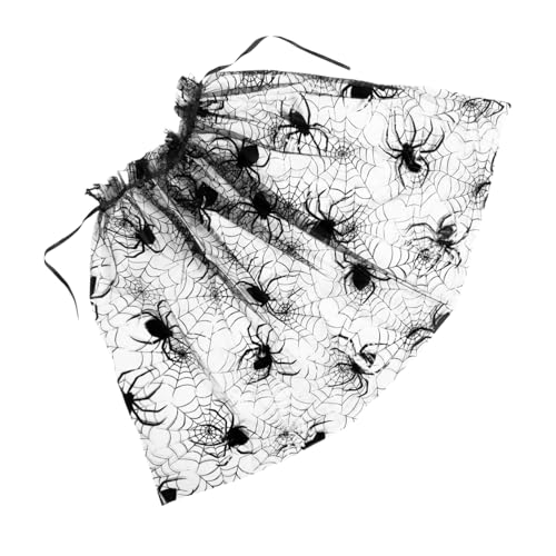 VALICLUD Halloween Umhang für Mädchen Schwarz mit Fledermaus und Spinnennetz Design Verstellbarer Gürtel Leichter Kostümumhang Halloween Party Cosplay Zubehör VALICLUD Halloween Umhang für Mädchen Schwarz mit Fledermaus und Spinnennetz Design Verstellbarer Gürtel Leichter Kostümumhang Halloween Party Cosplay Zubehör von VALICLUD