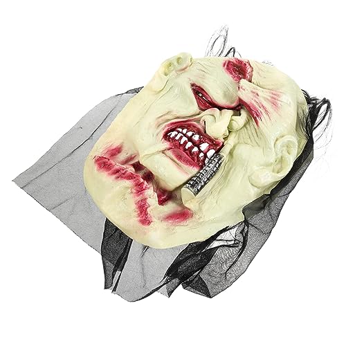 VALICLUD Halloween-zombie-gesicht Gruselige Halloween-dekorationen Masken Vogelscheuche Halloween-maske Halloween-schädelmaske Gruselige Maske Maskeradekostüm Nase Halloweenkostüm Emulsion von VALICLUD