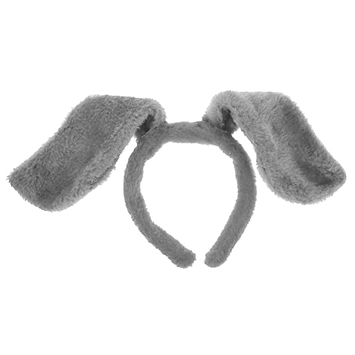 VALICLUD Hasenohren Haarreif Plüsch Ohren Haarband Bunny Haarreifen Hundohren Plüsch Stirnband Frühling Ostern Party Kaninchen Kostüm Zubehör für Damen Kinder Erwachsene von VALICLUD