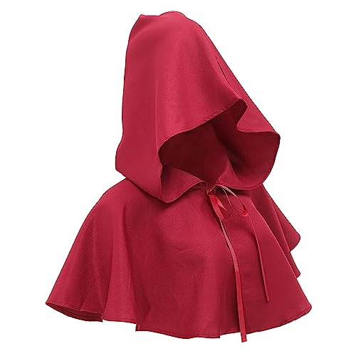 VALICLUD Hexenhaube Dekorationen Sensenmann Mittelalterliche Hüte Für Damen Halloween-Kranz Mittelalterlicher Kapuzenumhang Kessel-Halloween- Hexen-Cosplay-Requisiten Gefühlt Rot VALICLUD Hexenhaube Dekorationen Sensenmann Mittelalterliche Hüte Für Damen Halloween-Kranz Mittelalterlicher Kapuzenumhang Kessel-Halloween- Hexen-Cosplay-Requisiten Gefühlt Rot von VALICLUD
