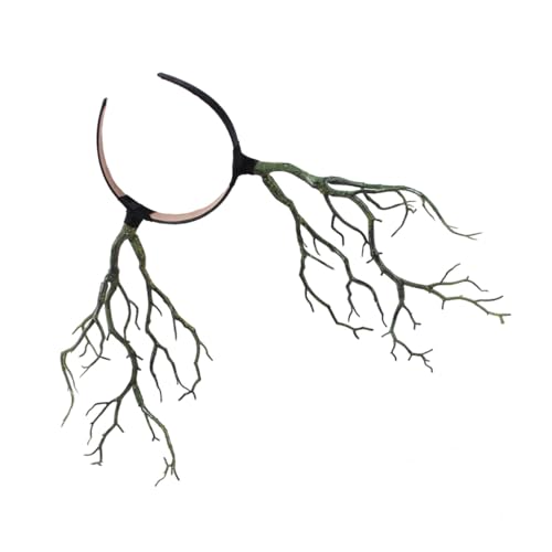 VALICLUD Hexenhörner Haarreif Halloween Party Haarreif Cosplay Kopfschmuck Leicht Tragbar Dunkler Stil Damen VALICLUD Hexenhörner Haarreif Halloween Party Haarreif Cosplay Kopfschmuck Leicht Tragbar Dunkler Stil Damen von VALICLUD