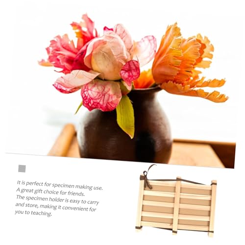 VALICLUD Holz probenset mit Saugfähigem Papier Wiederverwendbarer Pflanzen halter Langlebiges Specimens Equipment für Labor und Unterricht Praktische Herbarium klammer von VALICLUD