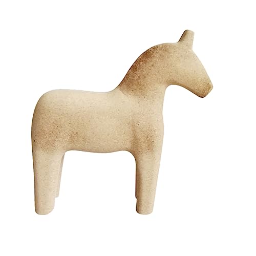 VALICLUD Holzpferd DIY Ornament Zum Bemalen Oder Verkleiden Mit Kacheln Kreatives Holzspielzeug Für Junge Mädchen Und Familie Handwerkliches Bastelset von VALICLUD