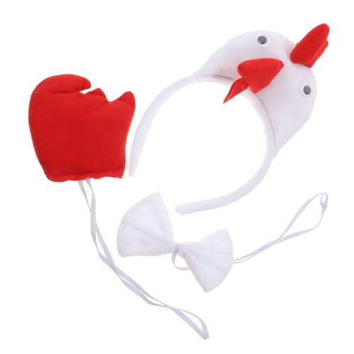 VALICLUD Hühnchen Kostüm Zubehör Set Weiß Teiliges Farmtier Stirnband Verstellbar Für Erwachsene Osterparty Cosplay Festliche Verkleidung VALICLUD Hühnchen Kostüm Zubehör Set Weiß Teiliges Farmtier Stirnband Verstellbar Für Erwachsene Osterparty Cosplay Festliche Verkleidung von VALICLUD