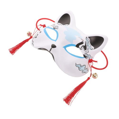 VALICLUD Japanischer Katzen Halbgesichtsmaske Cosplay Maske Handbemalt Stabiles Material Leicht und Komfortabel für Kostüm und Themenpartys Halloween Karneval VALICLUD Japanischer Katzen Halbgesichtsmaske Cosplay Maske Handbemalt Stabiles Material Leicht und Komfortabel für Kostüm und Themenpartys Halloween Karneval von VALICLUD
