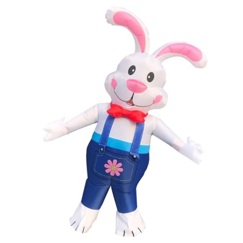 VALICLUD Aufblasbares Kostüm in Form Eines Hasen Für Erwachsene Aufblasbarer Anzug Für Osterparty Karneval Cosplay Bühnenauftritt VALICLUD Aufblasbares Kostüm in Form Eines Hasen Für Erwachsene Aufblasbarer Anzug Für Osterparty Karneval Cosplay Bühnenauftritt von VALICLUD