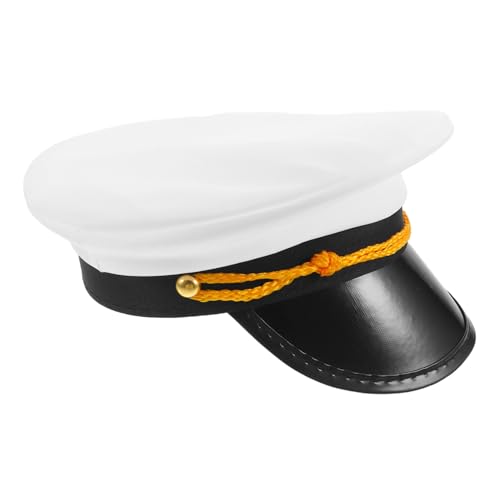 VALICLUD Kapitänsmütze für Damen Herren Verstellbarer Hut für Nautische Partys Cosplay Strandhochzeiten Halloween Leicht Design für Fotoshootings VALICLUD Kapitänsmütze für Damen Herren Verstellbarer Hut für Nautische Partys Cosplay Strandhochzeiten Halloween Leicht Design für Fotoshootings von VALICLUD