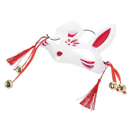 VALICLUD Kabuki-masken Japanische Kitsunes-maske Cosplay-masken Katzen-tierkostüm Bärenmaske Cosplay-tiermaske Dämonenmaske Japanische Anime-fuchsmasken Fuchs- Halloween Niedlich Plastik von VALICLUD
