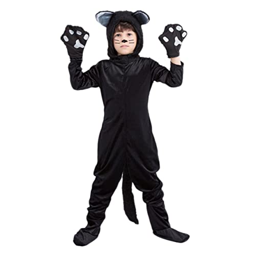 VALICLUD Katzen-Cosplay-Outfits kinderkostüme halloween kinderkostum halloween clothes Jungen Mädchen Cosplay -Kostüm Rollenspielkostüm für Katze-Cosplay-Kleidung Black VALICLUD Katzen-Cosplay-Outfits kinderkostüme halloween kinderkostum halloween clothes Jungen Mädchen Cosplay -Kostüm Rollenspielkostüm für Katze-Cosplay-Kleidung Black von VALICLUD