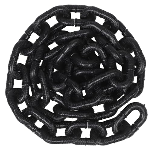 VALICLUD Ketten Halloween Requisiten Halloween Dekoration Halloween Honstration Halloween wirft Halloween Kette Festliche Atmosphäre Kostümrequisiten Filmrequisiten Plastik Black von VALICLUD