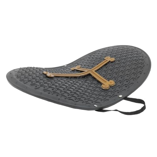 VALICLUD Kinderschutzschild Ritter Jungen Leichtes Event Zubehör Rüstung Leistungsschild Ritterspielzeugschild Cosplay-Schild Plastik Black von VALICLUD