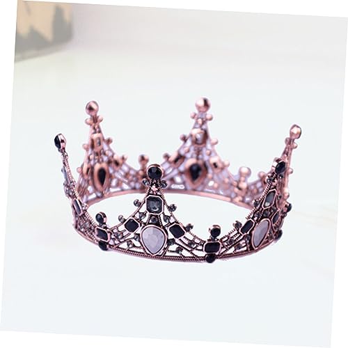 VALICLUD Kleine Goldene Alloy Crown Tortenaufsatz Detailreiche Geburtstagskronen Dekoration aus Legiertem Material Stilvoller Cake Topper für Hochzeit Party und Braut Haarschmuck von VALICLUD