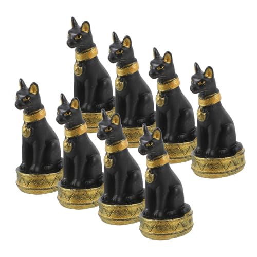VALICLUD Kleiner Ägyptische Katzenfiguren Aus 8 Stück Realistische Katzenstatuen Aus Strapazierfähigem Harz Süße Dekoration Für Mikrolandschaften Katzenornamente Für Garten Und VALICLUD Kleiner Ägyptische Katzenfiguren Aus 8 Stück Realistische Katzenstatuen Aus Strapazierfähigem Harz Süße Dekoration Für Mikrolandschaften Katzenornamente Für Garten Und von VALICLUD