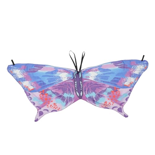 VALICLUD Kleiner Schmetterlingsschal Für Schmetterlinge Feenflügel Halloween-schmetterlings-umhang Flattern Dunkle Feenflügel Fee Schmetterlingsflügel Umhang Chiffon von VALICLUD