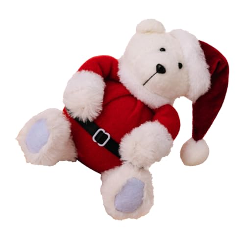 VALICLUD Kleiner Weihnachtsbär Plüschfigur Kuscheltier mit Feiner Verarbeitung Weihnachtsdekoration und für Fotorequisite und Festtagsaccessoire VALICLUD Kleiner Weihnachtsbär Plüschfigur Kuscheltier mit Feiner Verarbeitung Weihnachtsdekoration und für Fotorequisite und Festtagsaccessoire von VALICLUD