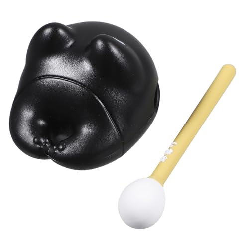 VALICLUD Kleines Holzfisch Percussion Instrument Katze Form Stressabbau Rhythmus Konzentration Büro Dekoration Tragbar und Entspannend von VALICLUD