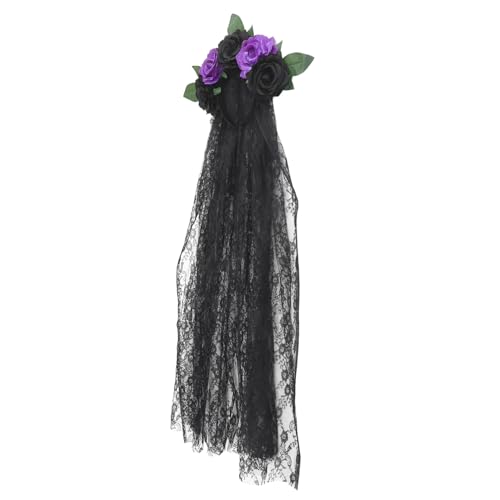 VALICLUD Kopfschmuck aus Rosenblüten Blumen Schleier Tag der Toten Kopfschmuck Haarpflegezubehör für Stirnband im neuartigen Stil Party Haarband Party verkleiden sich Haarreifen Stoff VALICLUD Kopfschmuck aus Rosenblüten Blumen Schleier Tag der Toten Kopfschmuck Haarpflegezubehör für Stirnband im neuartigen Stil Party Haarband Party verkleiden sich Haarreifen Stoff von VALICLUD