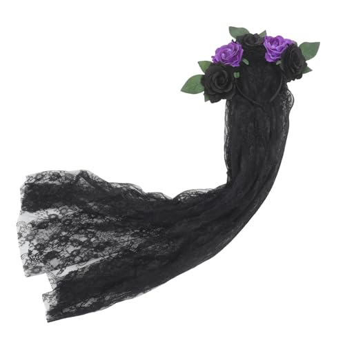VALICLUD Kopfschmuck aus Rosenblüten Halloween Blumenstirnband simuliert Halloween -Kopfbedeckung Haarpflegezubehör Blumen- Kopfschmuck aus Schleier Halloween-Elemente-Stirnband Stoff VALICLUD Kopfschmuck aus Rosenblüten Halloween Blumenstirnband simuliert Halloween -Kopfbedeckung Haarpflegezubehör Blumen- Kopfschmuck aus Schleier Halloween-Elemente-Stirnband Stoff von VALICLUD
