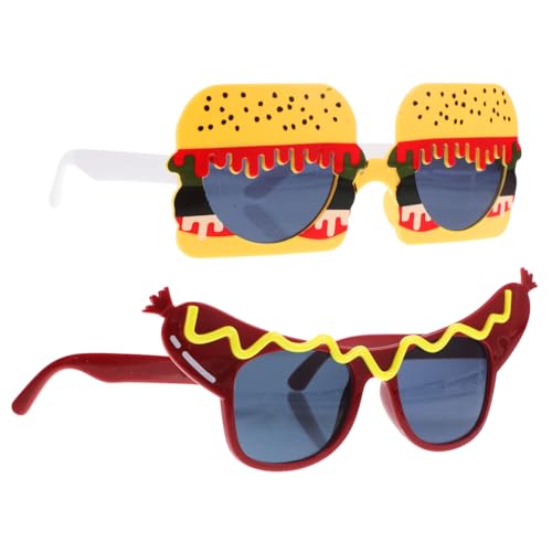 VALICLUD 2stücke Hamburger Und Hotdog Brillen Lustige Partybrillen Für Halloween Fotorequisiten Für Feiern Und Kreative Kostüme Für Altersgruppen VALICLUD 2stücke Hamburger Und Hotdog Brillen Lustige Partybrillen Für Halloween Fotorequisiten Für Feiern Und Kreative Kostüme Für Altersgruppen von VALICLUD