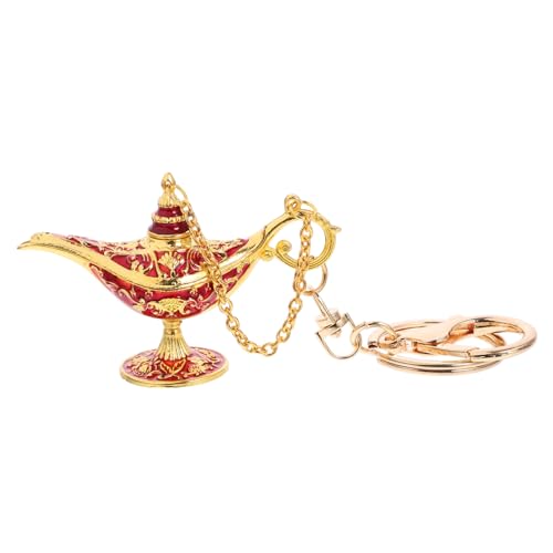 VALICLUD Kreativer Schlüsselanhänger Lampe Metall Anhänger Langlebig als Taschen und Rucksackschmuck Dekoratives Schlüsselbund Accessoire für Damen und Herren Rot von VALICLUD