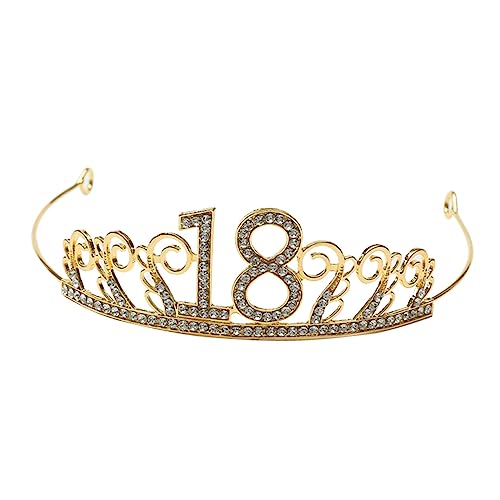 VALICLUD Kronenkuchen dekorieren Krone für Kuchendeckel kleiner Kronenschmuck Kristall-Kuchenaufsatz Kronendekor Partydekorationen für Prinzessinnen Mini-Tiara-Krone Golden VALICLUD Kronenkuchen dekorieren Krone für Kuchendeckel kleiner Kronenschmuck Kristall-Kuchenaufsatz Kronendekor Partydekorationen für Prinzessinnen Mini-Tiara-Krone Golden von VALICLUD