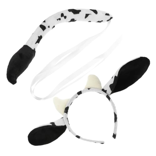 VALICLUD Kuhkostüm Stirnband mit Ohren und Weiches Tierkostüm Zubehör für Halloween Karneval Bühnenauftritte und Cosplay Geeignet für Geburtstage und Partys VALICLUD Kuhkostüm Stirnband mit Ohren und Weiches Tierkostüm Zubehör für Halloween Karneval Bühnenauftritte und Cosplay Geeignet für Geburtstage und Partys von VALICLUD