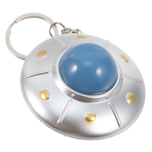 VALICLUD LED Leuchtender Ufo Schlüsselanhänger mit Sound Kreativer Raumschiff Anhänger für Erwachsene Trendiges Langlebiges Kunststoffmodell Stylisches Accessoire für Schlüsselbund VALICLUD LED Leuchtender Ufo Schlüsselanhänger mit Sound Kreativer Raumschiff Anhänger für Erwachsene Trendiges Langlebiges Kunststoffmodell Stylisches Accessoire für Schlüsselbund von VALICLUD