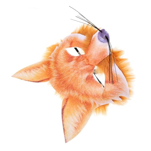 VALICLUD LED-Maske Fuchs Maskerade Maske Halloween-Augenmaske tierische Pelzmaske Masken halloween costume halloween kleidung Halbgesichtsmaske für Kostümpartys Halbmaske für Frauen Vlies von VALICLUD