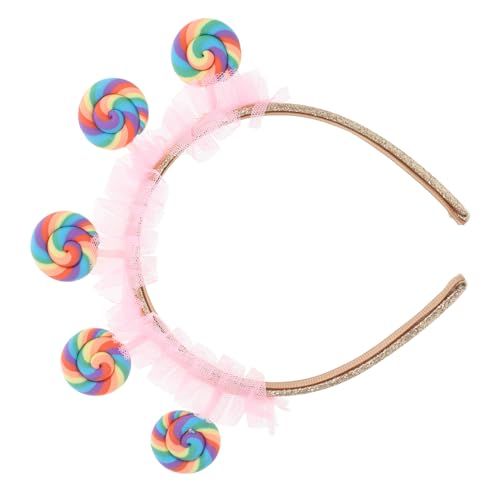 VALICLUD Lollipop Haarreifen für Cartoon Kopfschmuck Süßes Stirnband für Geburtstagsfeiern und Vergnügungspark für Kleine Prinzessinnen und Partys von VALICLUD
