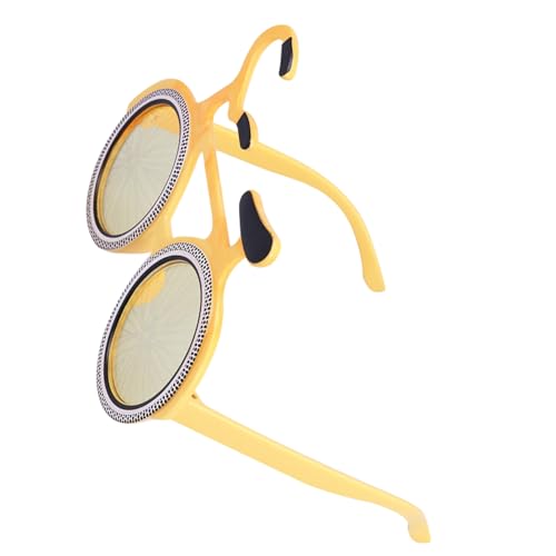 VALICLUD Lustige Fahrradbrille Gelb Neuheit Brillen Kostüm Requisite für Karneval Festival Jugendliche Erwachsene von VALICLUD