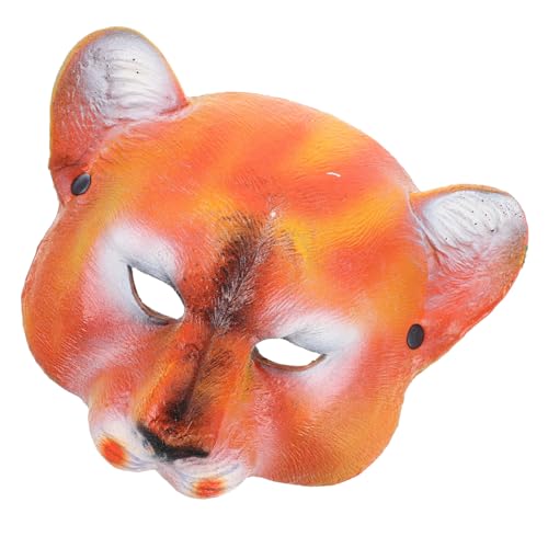 VALICLUD Maske Halbgesichtsmaske aus Langlebigem PU für Halloween Karneval Bühnenauftritte Cosplay Maskerade Erwachsene Tierkostüm Accessoire von VALICLUD