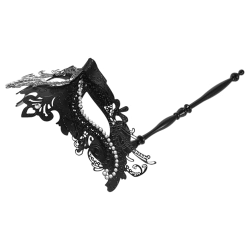VALICLUD Maskenmaske Mit Stab: Maske Mit Strassbesatz Für Damen – Elegantes Schwarzes Unisex-accessoire – Ideal Für Kostümpartys Und Festivals VALICLUD Maskenmaske Mit Stab: Maske Mit Strassbesatz Für Damen – Elegantes Schwarzes Unisex-accessoire – Ideal Für Kostümpartys Und Festivals von VALICLUD