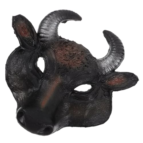 VALICLUD Maskenstütze Halbes Kostüm Wolf-cosplay-kopfbedeckung Stierhörner Kostüm Halloween-maske Maskerade Liefert Maskerade-maske Für Frauen Bullenmaske Kuh Ochsenmaske Ruhe in Frieden Pu VALICLUD Maskenstütze Halbes Kostüm Wolf-cosplay-kopfbedeckung Stierhörner Kostüm Halloween-maske Maskerade Liefert Maskerade-maske Für Frauen Bullenmaske Kuh Ochsenmaske Ruhe in Frieden Pu von VALICLUD