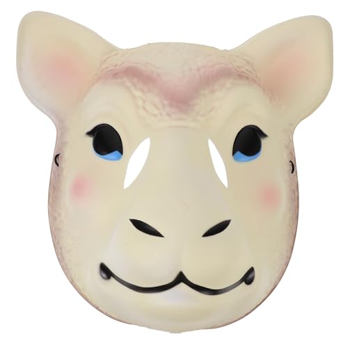 VALICLUD Maskenstütze Kuhmaske Schafmasken Ziegenmaske Lammmaske Schaf-kostüm-maske Gefälschte Schafmaske Bauernhoftier Tiermasken Für Erwachsene Maskerade Zubehör Neuartige Kopfmasken Pvc von VALICLUD