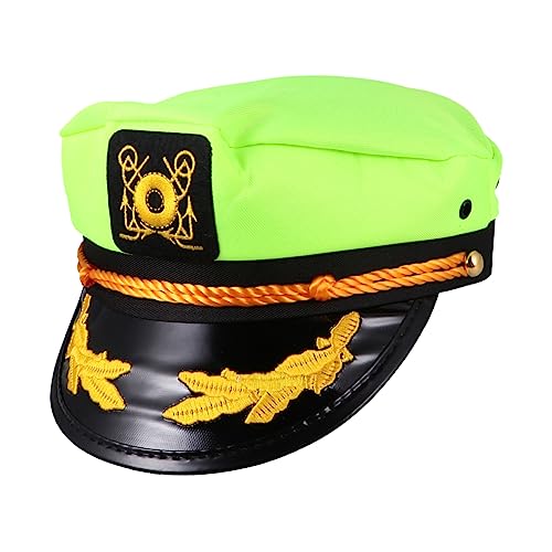 VALICLUD Matrosenmütze für Erwachsene Verstellbare Bunte Spiel Mütze für Karneval und Partys Langlebigem Polyester Baumwoll Material für Cosplay und Bühnenaufführungen Grün VALICLUD Matrosenmütze für Erwachsene Verstellbare Bunte Spiel Mütze für Karneval und Partys Langlebigem Polyester Baumwoll Material für Cosplay und Bühnenaufführungen Grün von VALICLUD
