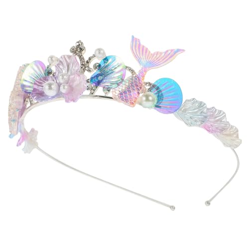 VALICLUD Meerjungfrau Haarschmuck mit Muscheln und Strasssteinen Haarband für Kostümparty Karneval und Halloween Perfektes Accessoire für Kleine Prinzessinnen VALICLUD Meerjungfrau Haarschmuck mit Muscheln und Strasssteinen Haarband für Kostümparty Karneval und Halloween Perfektes Accessoire für Kleine Prinzessinnen von VALICLUD