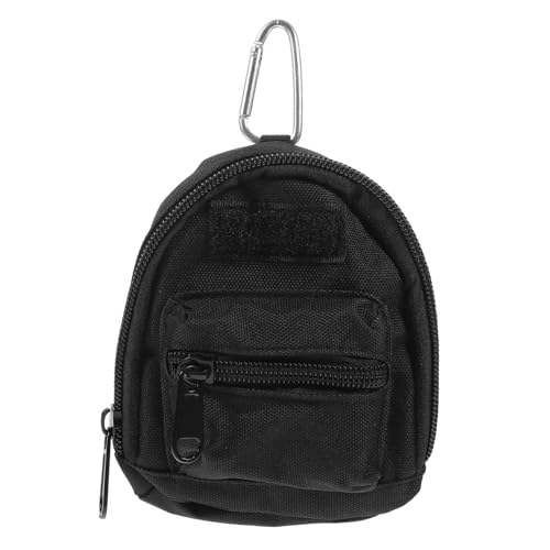 VALICLUD Mini Ohrhörer Tasche Schlüsselanhänger Aluminium Canvas Ohrhörer Etui Münzfach Kartenfach Outdoor Hängend Für Wandern Camping Alltag von VALICLUD