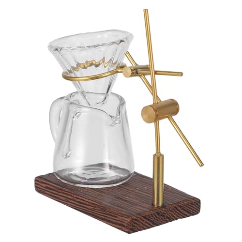 VALICLUD Miniatur Puppenhaus Kaffeefilterhalter aus Holz Miniatur Kaffeefilterständer für Puppenhaus Dekoration Handgefertigtes DIY Modell für Miniaturlandschaften und Miniaturküchen von VALICLUD
