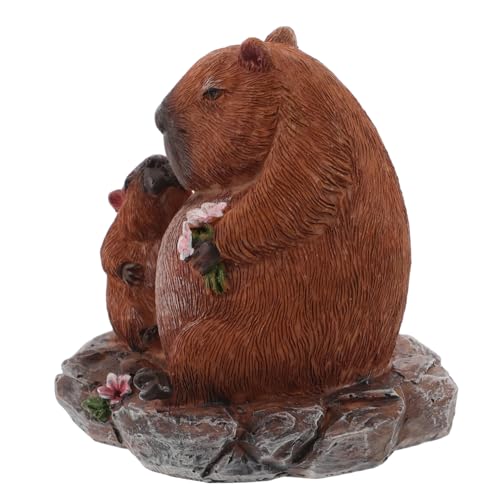 VALICLUD Miniatur Tierfigur Resin Mutter- Mädchen Tier-Dekoration Für Bonsai Und Miniatur- Ästhetisches Tischornament Für Zuhause von VALICLUD