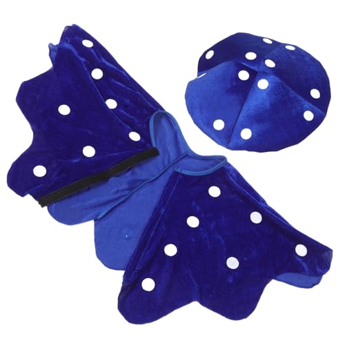 VALICLUD Mushroom Hat und Cape Weiches Kostüm für Halloween und Cosplay Pilzform Verkleidung Vielseitiges Bühnenoutfit für Erwachsene Bequeme Performance Bekleidung von VALICLUD