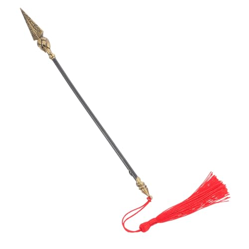 VALICLUD Nezha Model mit Feuerspitzen Cosplay -Requisiten Cosplay-Feuerwehrspielzeug mit Feuerspitzen Partyspiel- Üben Metallfeuerlanze Zinklegierung Black von VALICLUD